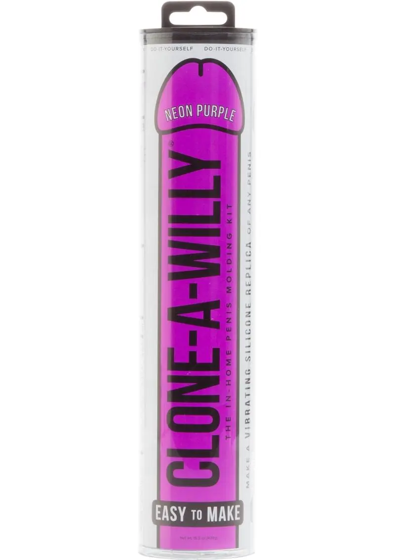 Clone-A-Willy Silicone Dildo Molding Kit With Vibrator - Neon Purple 1