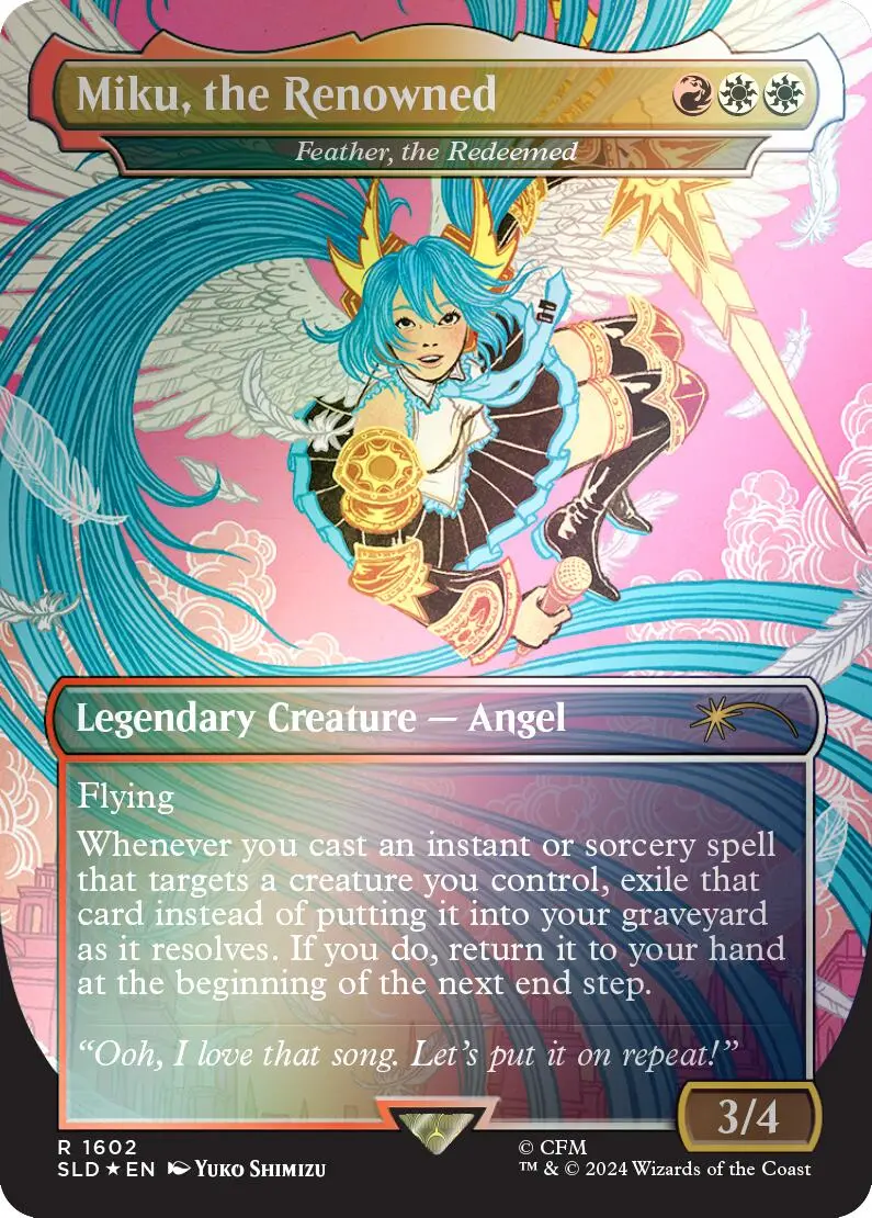 Miku, The Renowned - Feather, The Redeemed (Rainbow Foil) [Sld - 1602] 1