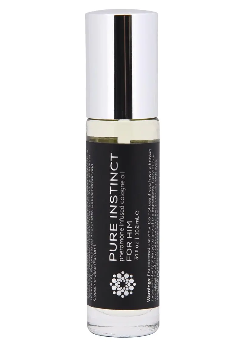 Pure Instinct Pheromone Cologne Oil For Him Roll On .35Oz 1