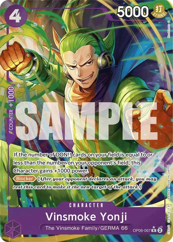 Vinsmoke Yonji (Op06-067) (Alternate Art) [Prb-01 - Op06-067] 1