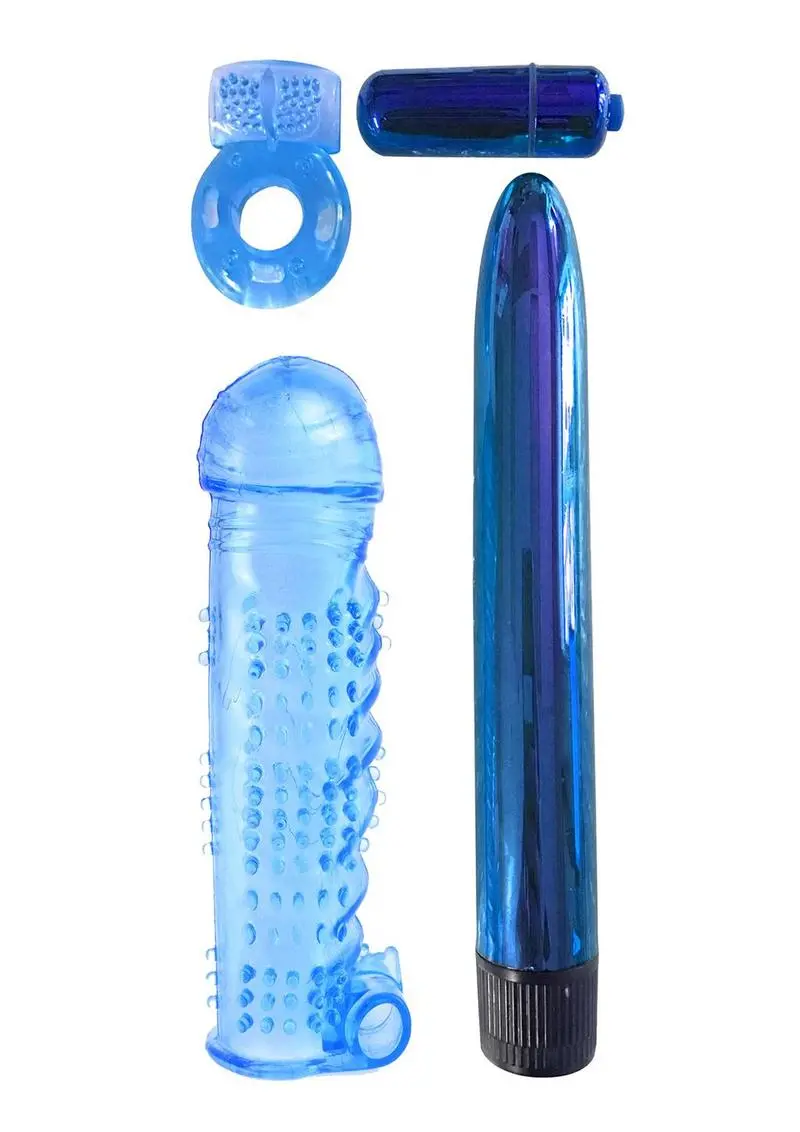 Classix Ultimate Pleasure Couple's (4 Piece Kit) - Blue 1