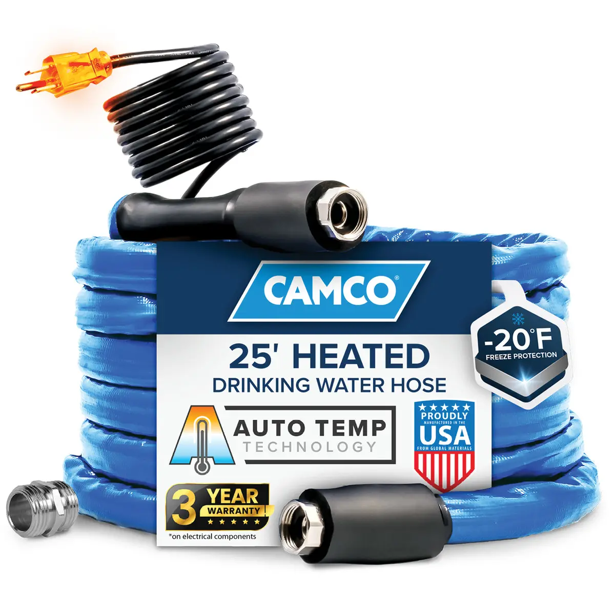 Heated Drinking Water Hose -20, 25',5/8"Id (E/F) Cetlus, Llc 1