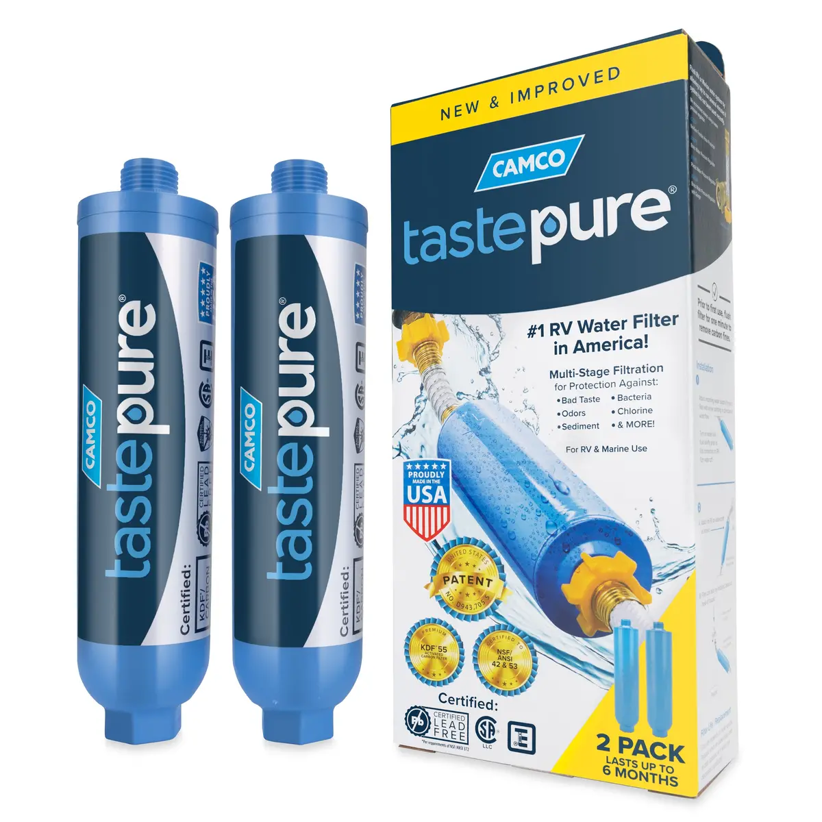 Tastepure Water Filter (Kdf) 2 Pack, Llc 1