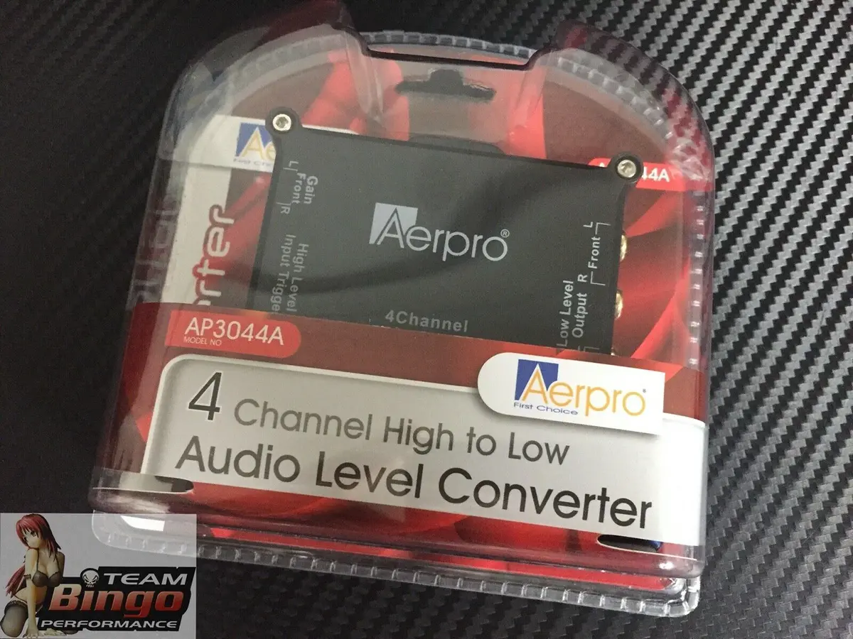 Aerpro Ap3044a 4 Channel Line Level Output Converter Factory Speaker To Rca Out 1