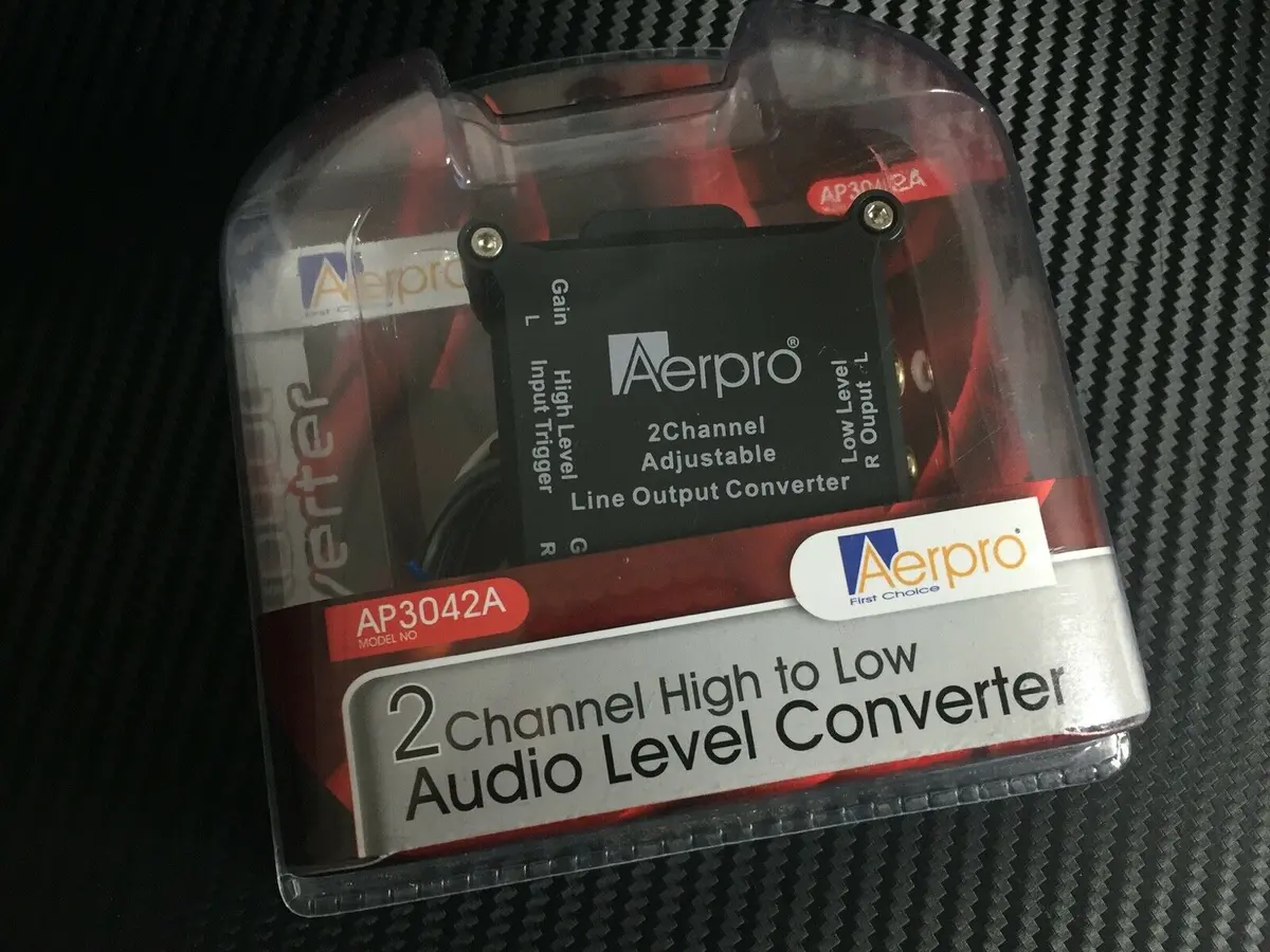 Aerpro Ap3042a 2 Channel Line Level Output Converter Factory Speaker To Rca Out 1