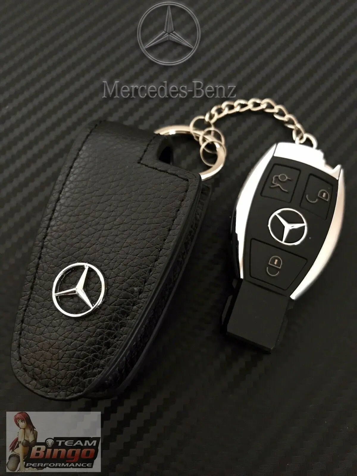Mercedes Benz & Amg Perfect Fit Leather Key Case Key Fob Holder Aud Stock 🇦🇺 1
