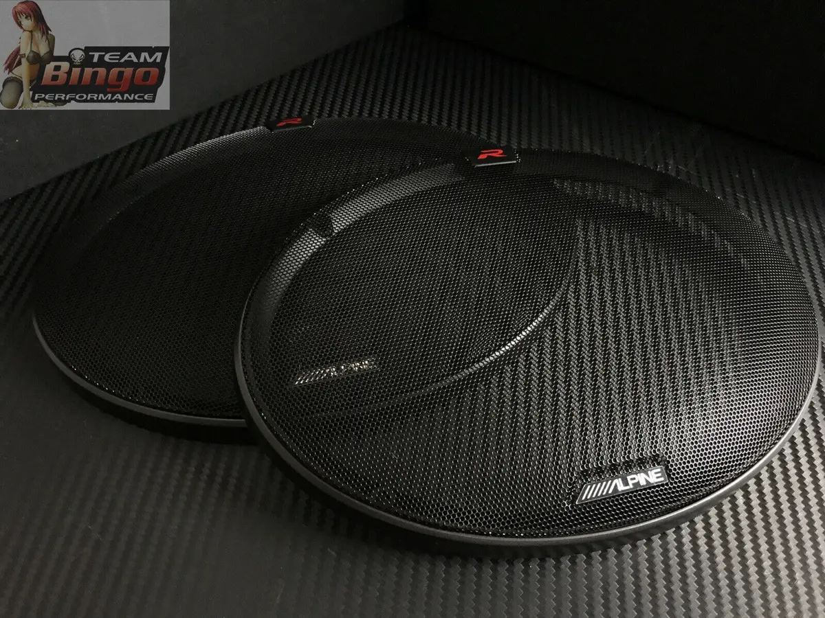 Alpine Genuine Type R 6X9 Inch Speaker Grills Pair S-69C R-S69.2 Grills Only 1
