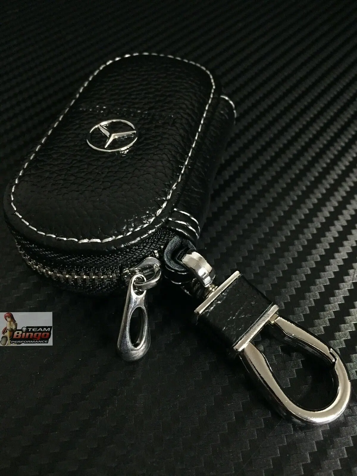 Mercedes Benz & Amg Leather Key Case Key Fob Holder Australia Stock 🇦🇺 2