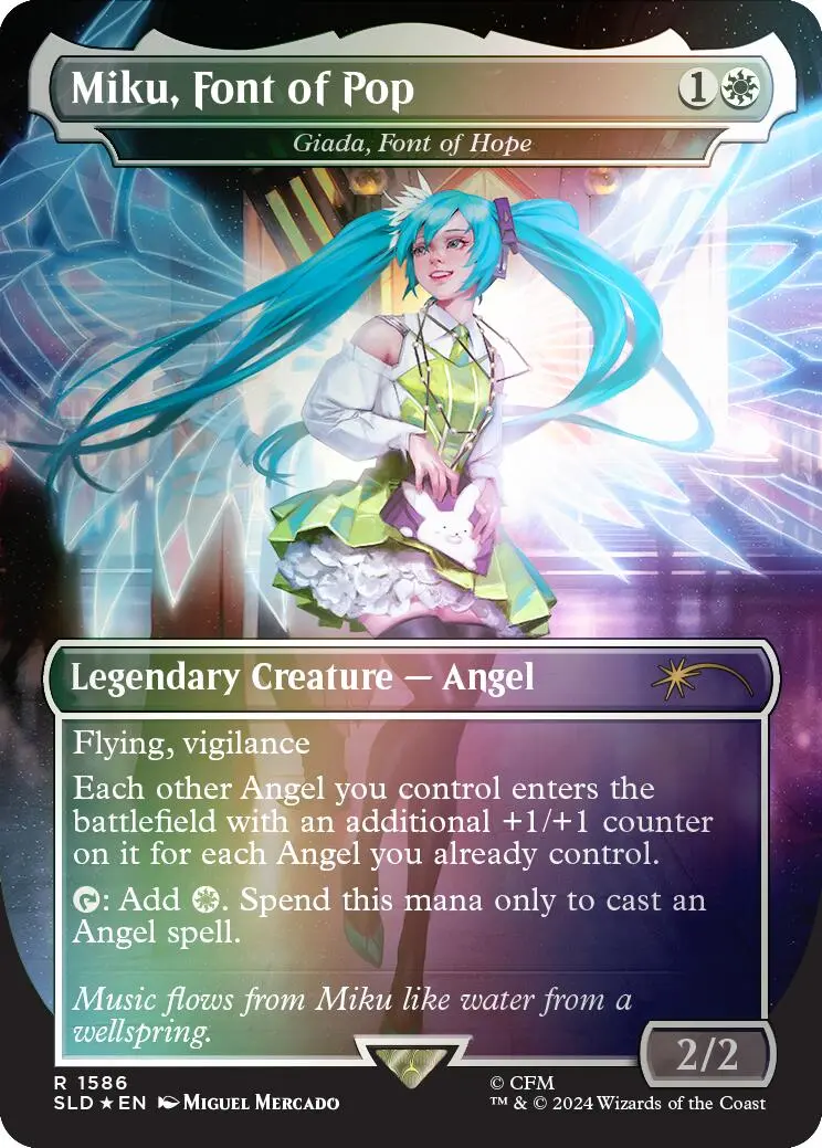 Miku, Font Of Pop - Giada, Font Of Hope (Rainbow Foil) [Sld - 1586] 1