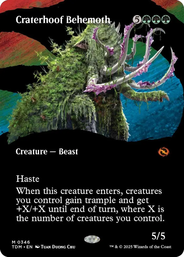 Craterhoof Behemoth (Borderless) [Tdm - 346] 1