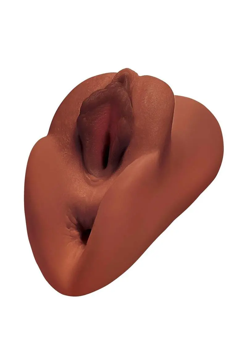 Pdx Plus Perfect Pussy Double Stroker - Chocolate 1