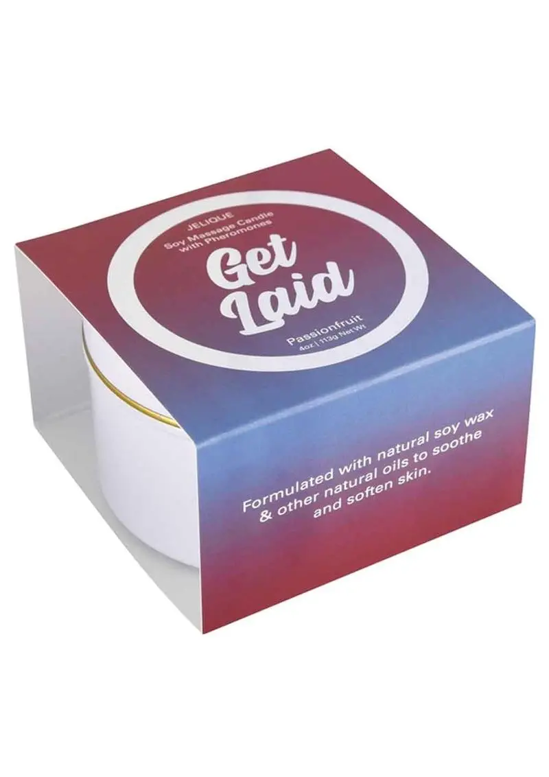 Jelique Massage Candle Pheromone Get Laid Passion Fruit 4Oz 1