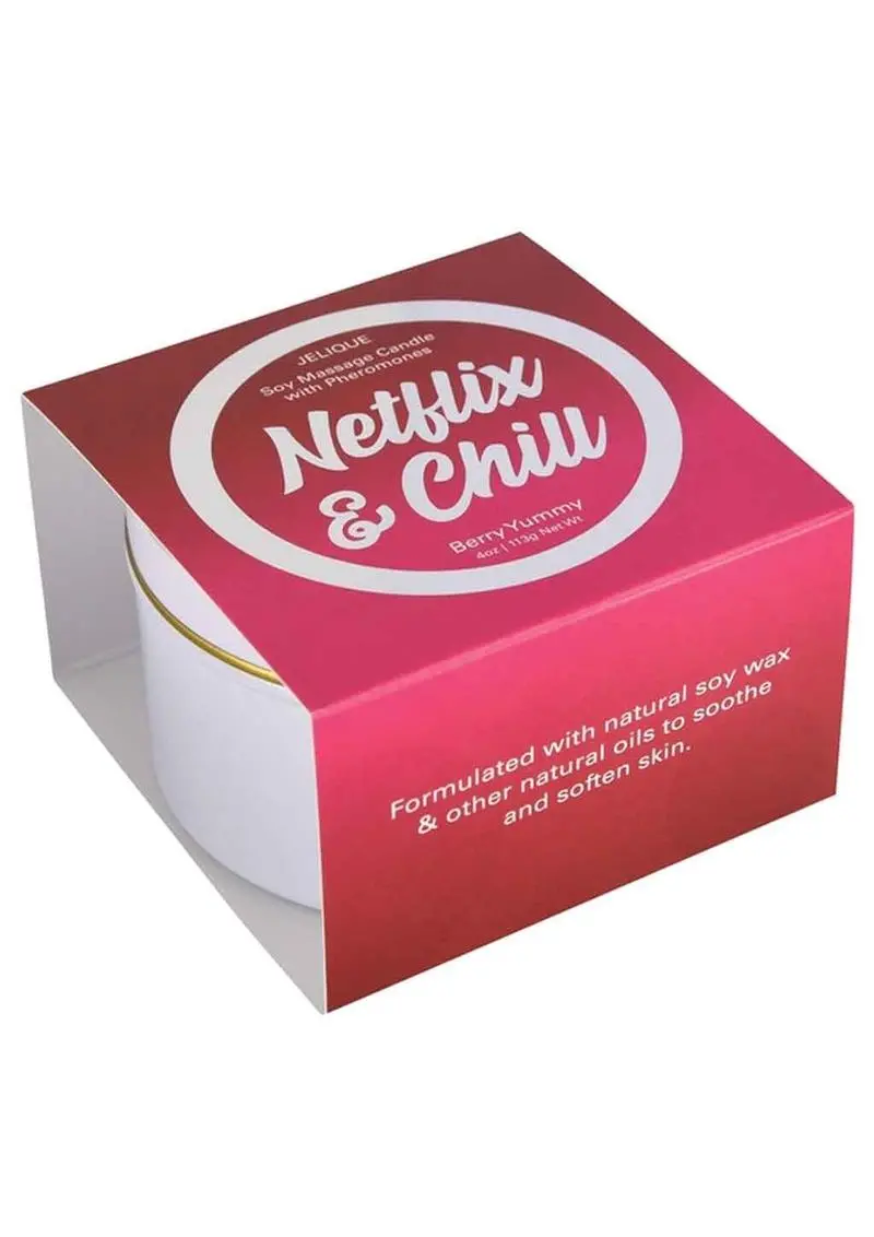 Jelique Massage Candle Pheromone Netflix & Chill Very Yummy 4Oz 1