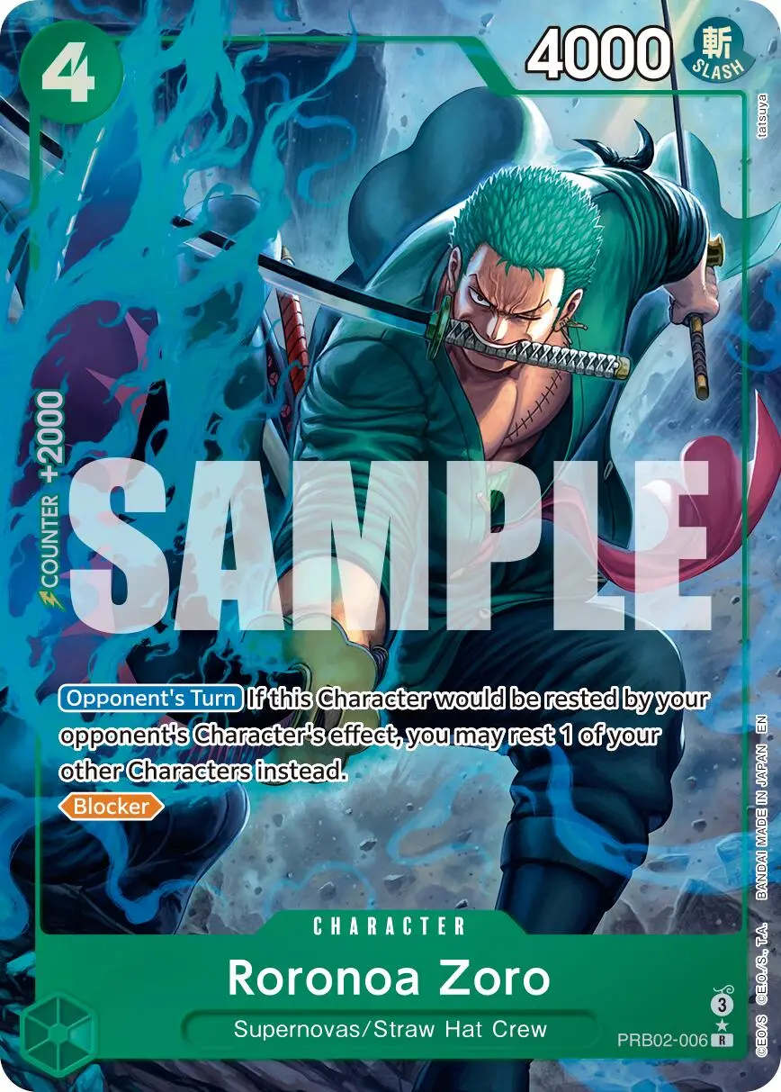 Roronoa Zoro - Prb02-006 (Alternate Art) [Prb-02 - Prb02-006] 1