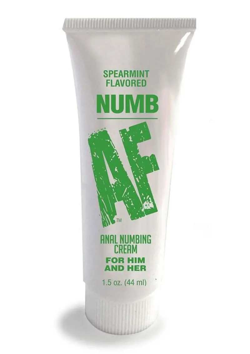 Numb Af Anal Numbing Flavored Cream 1.5Oz - Spearmint 1
