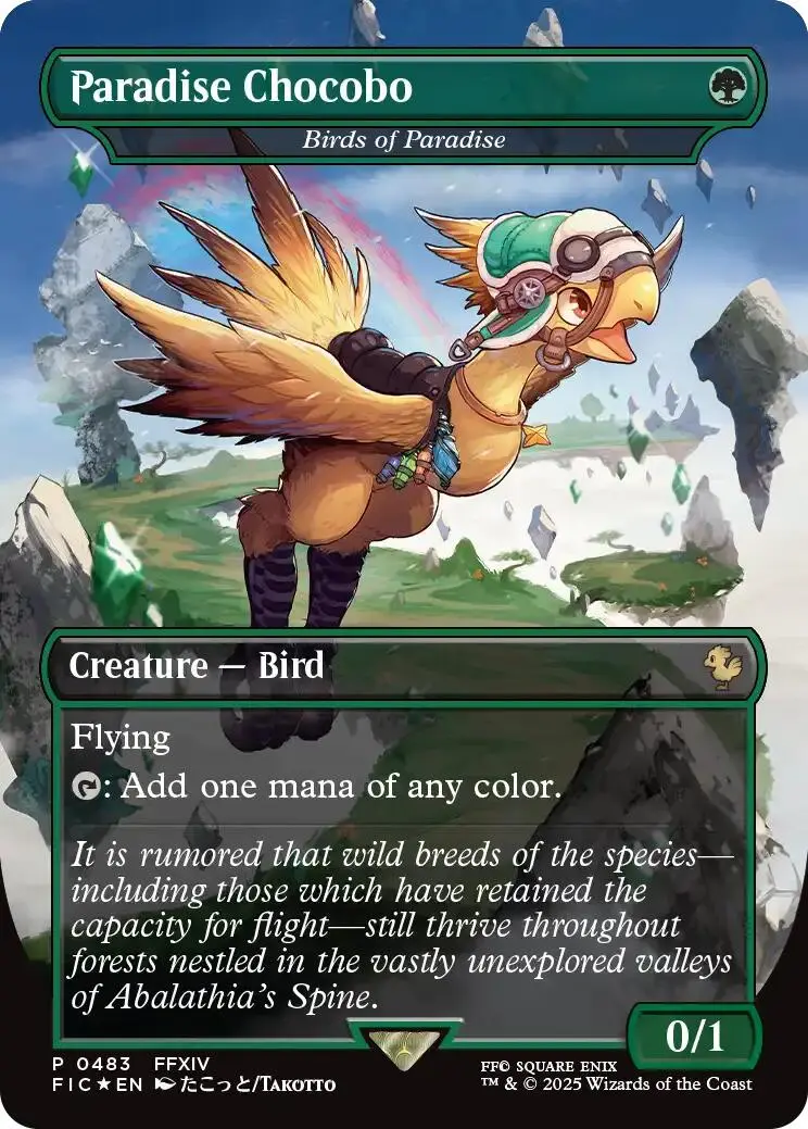Paradise Chocobo - Birds Of Paradise (Borderless) [Fic - 483] 1