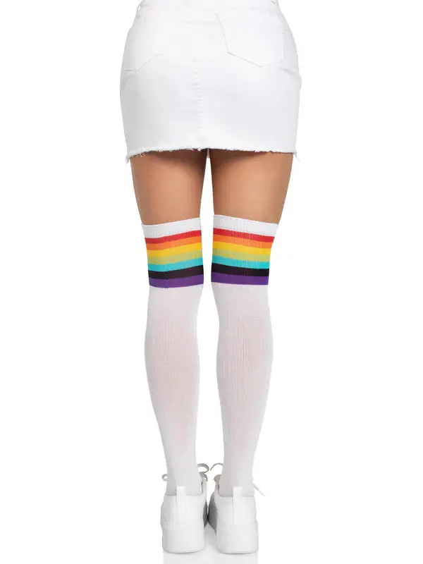 Nia Rainbow Thigh High Stockings 2