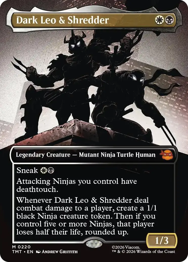 Dark Leo & Shredder (Borderless) [Tmt - 220] 1