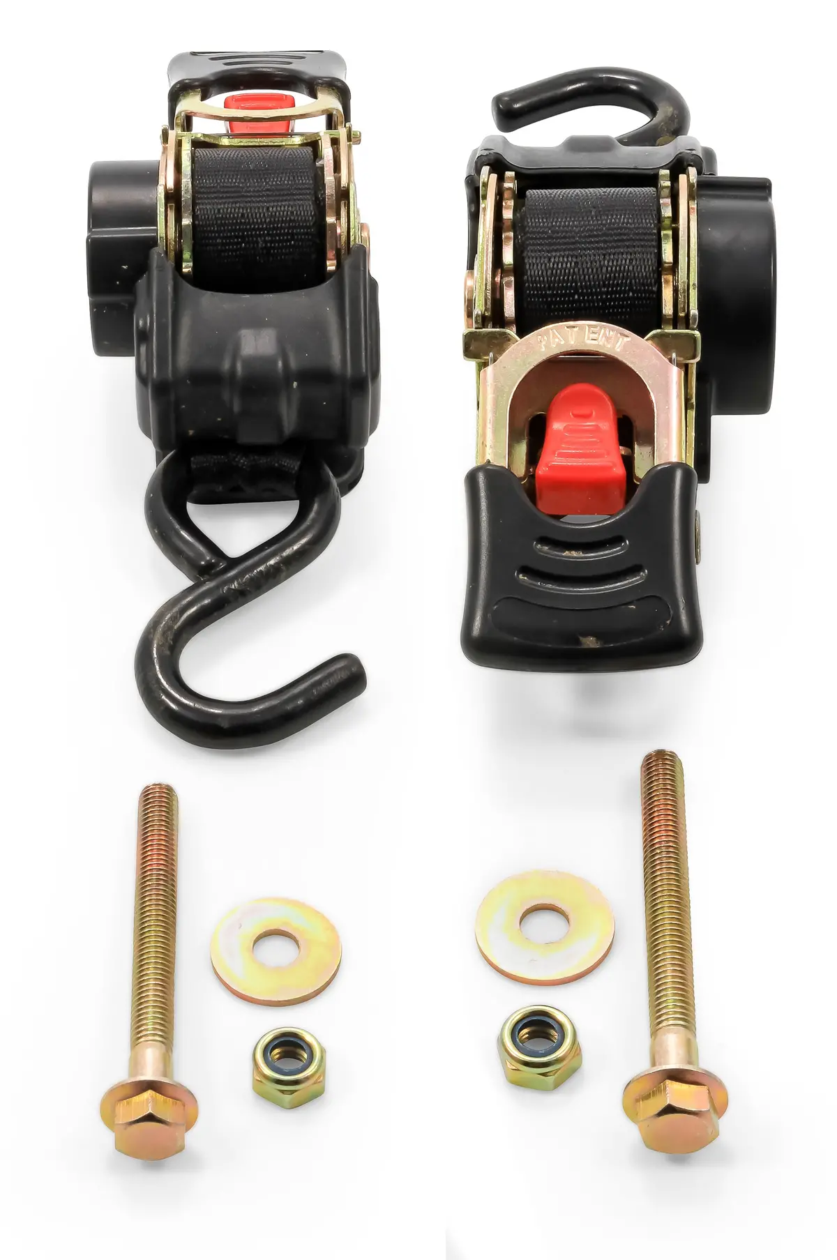 Tie Down Straps, 1" Width, Retractable -5.5', Bolt-On (E/F) 1