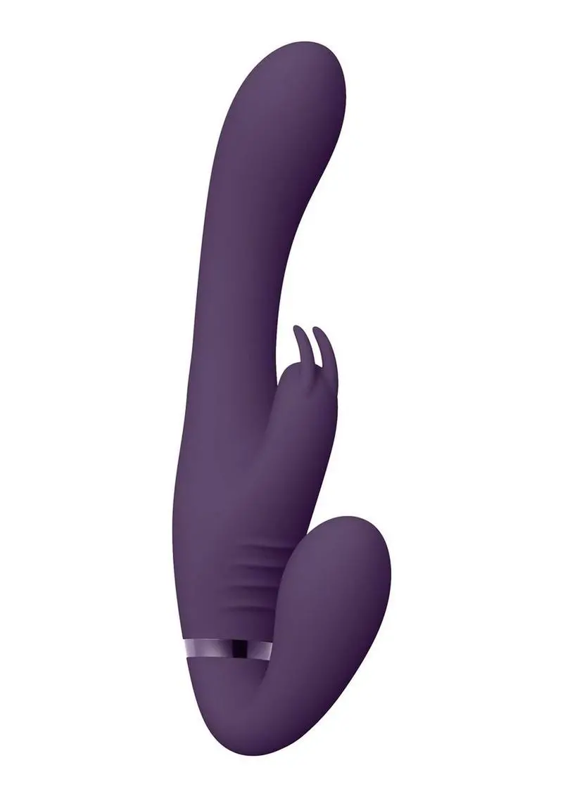 Vive Suki Rechargeable Silicone Vibrating Strapless Strap-On Rabbit 2