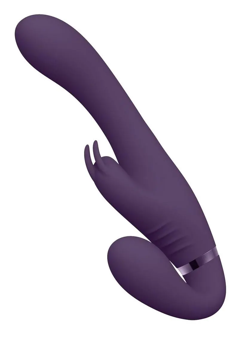 Vive Suki Rechargeable Silicone Vibrating Strapless Strap-On Rabbit 1