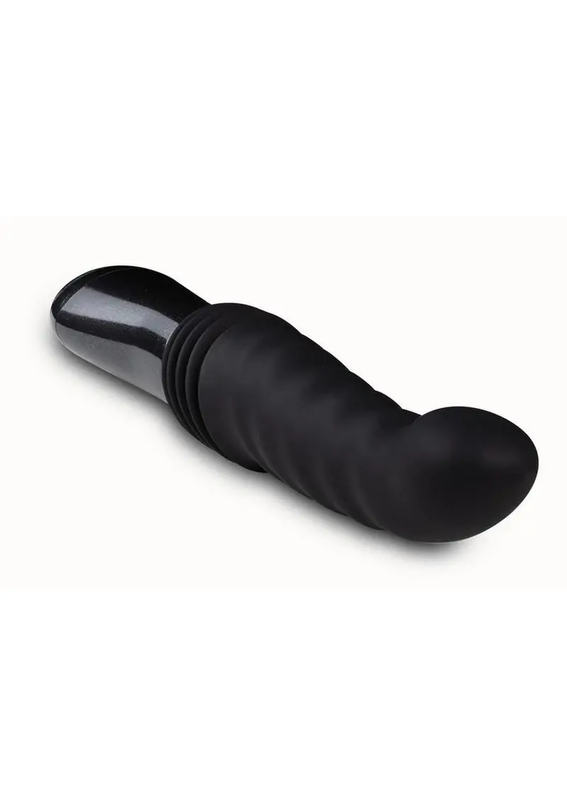 Temptasia Lazarus Rechargeable Silicone Thrusting Dildo - Black 1