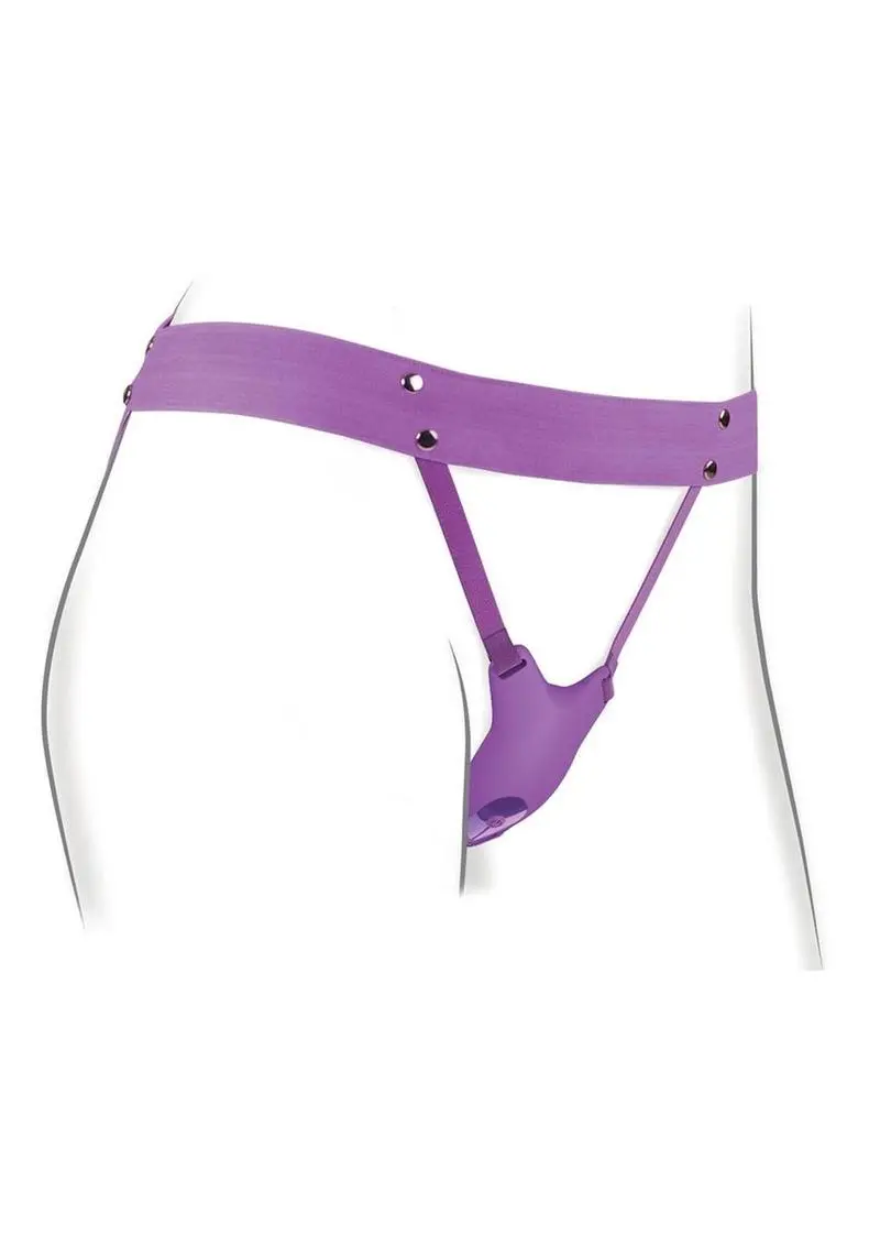 Fantasy For Her Ultimate Butterfly Silicone Strap-On With Remote Control - Purple 1