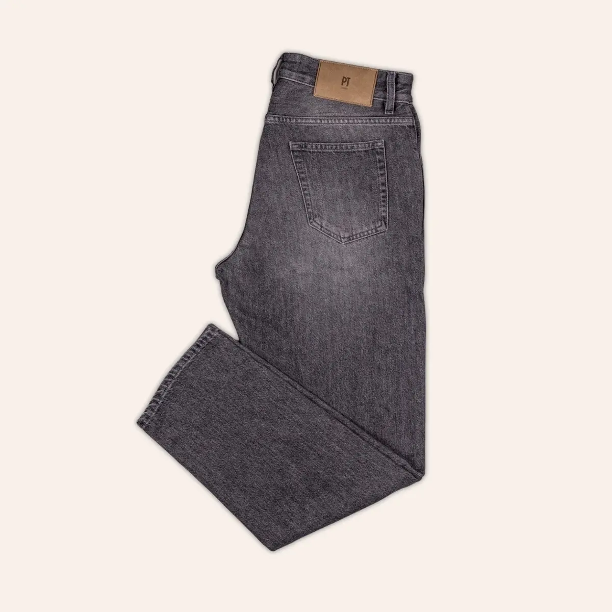 Washed Grey Denim Modern Cut 1