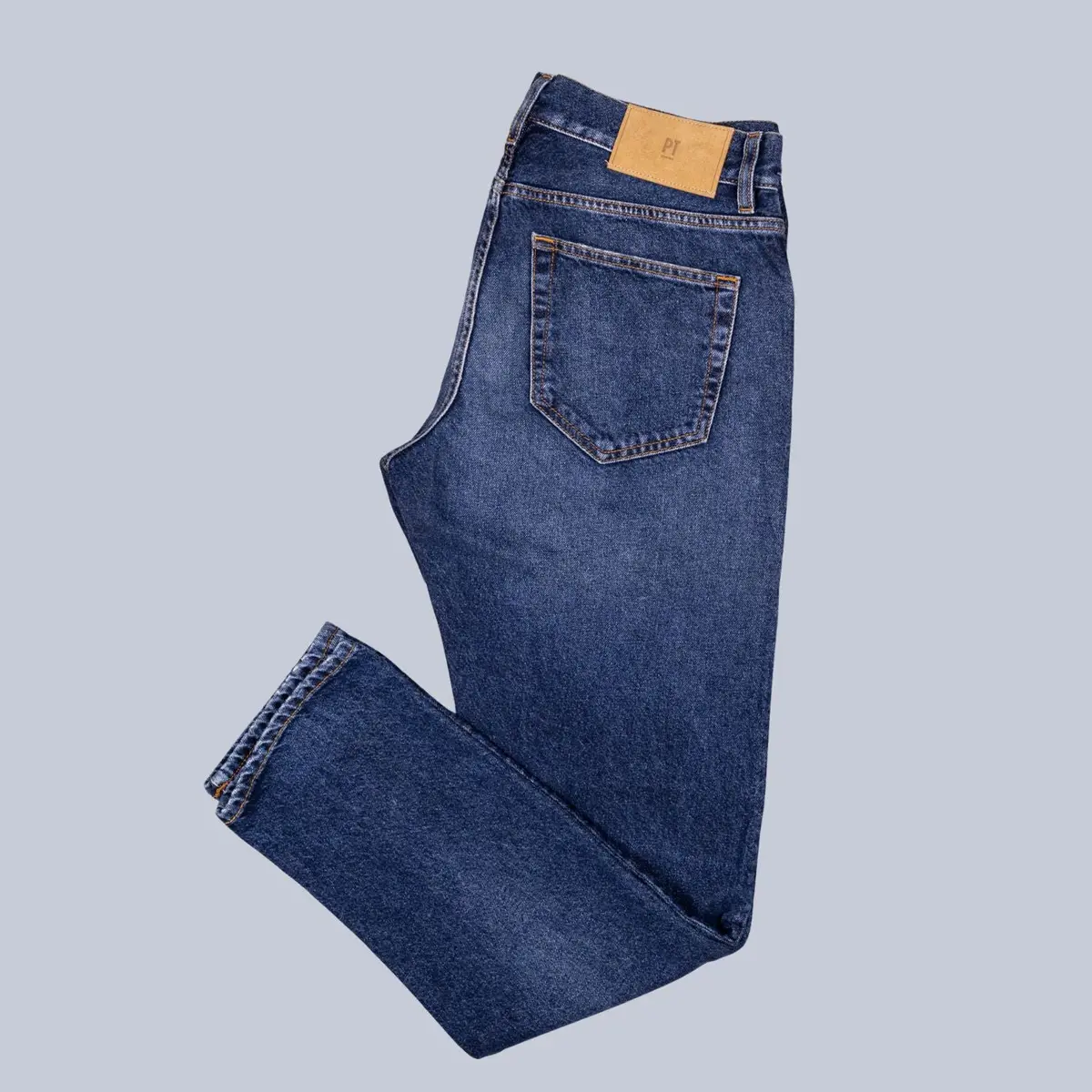 Washed Blue Denim Regular Fit 1