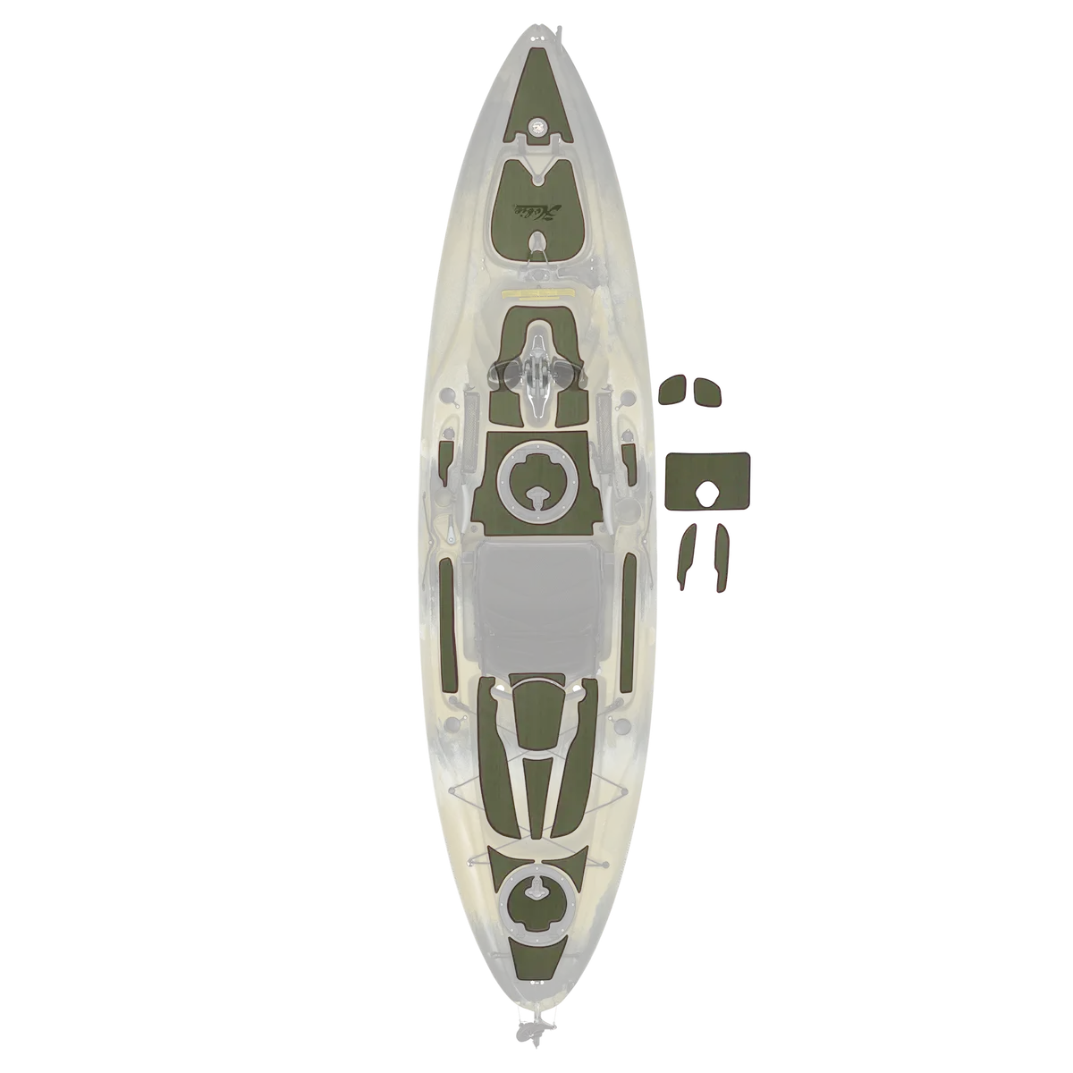 Hobie Mirage Outback Deck Pad Kit/ Mat Kit 1