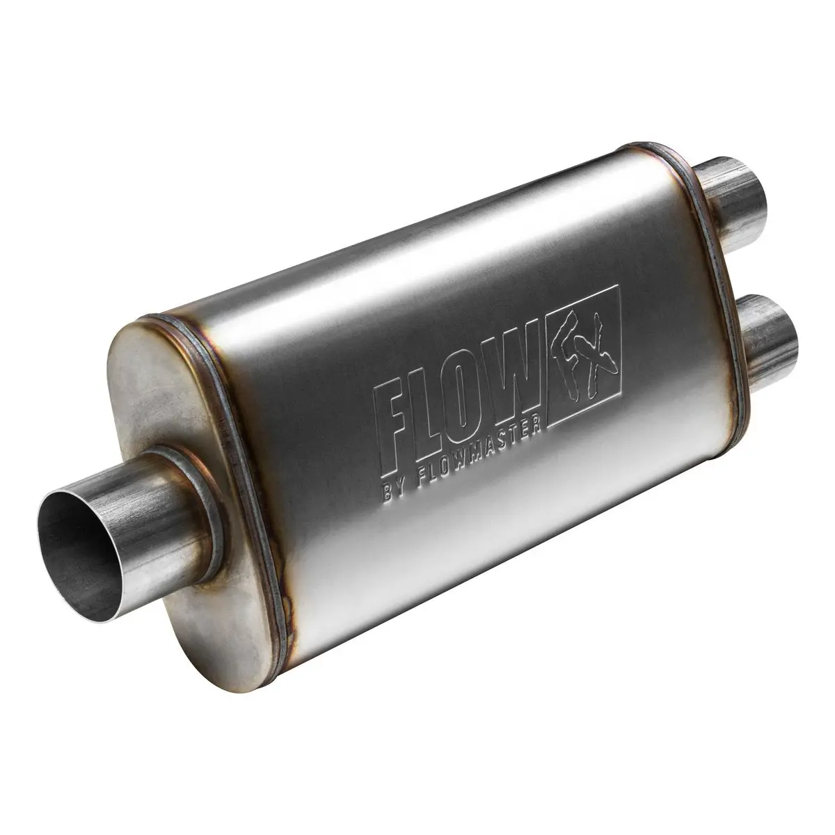 72288 Muffler Flowmaster Flowfx Rectangular Largo Central 3 Pulgadas-Doble 2.5 Pulgadas (Reversible) 1
