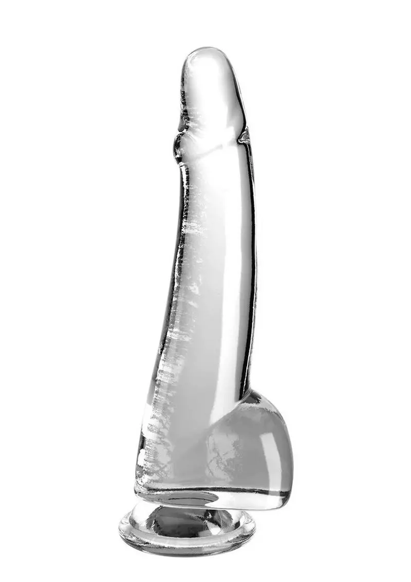 King Cock Clear Dildo With Balls 10In 1