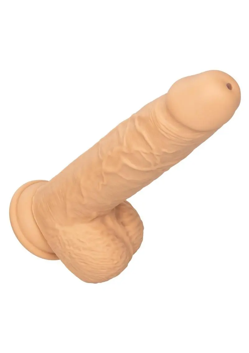 Squirting Fuck Stick Rechargeable Silicone Realistic Dong With Suction Cup 1