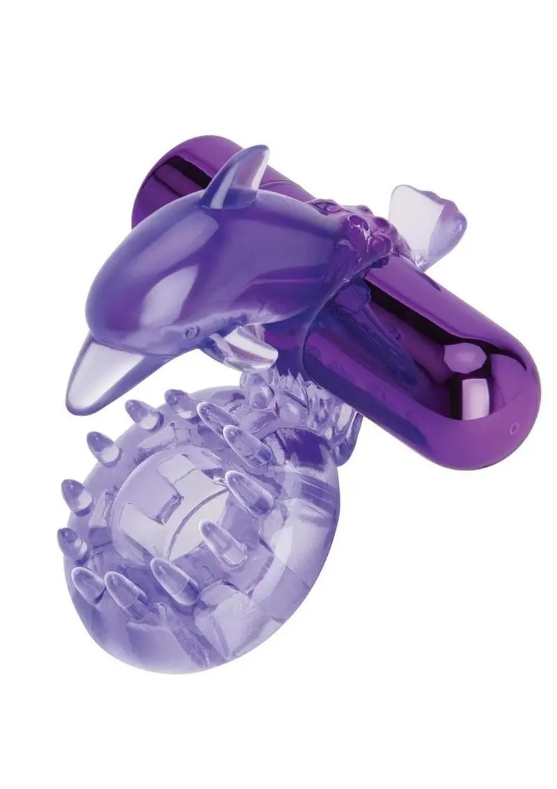 Bodywand Rechargeable Silicone Dancing Dolphin Ring 1