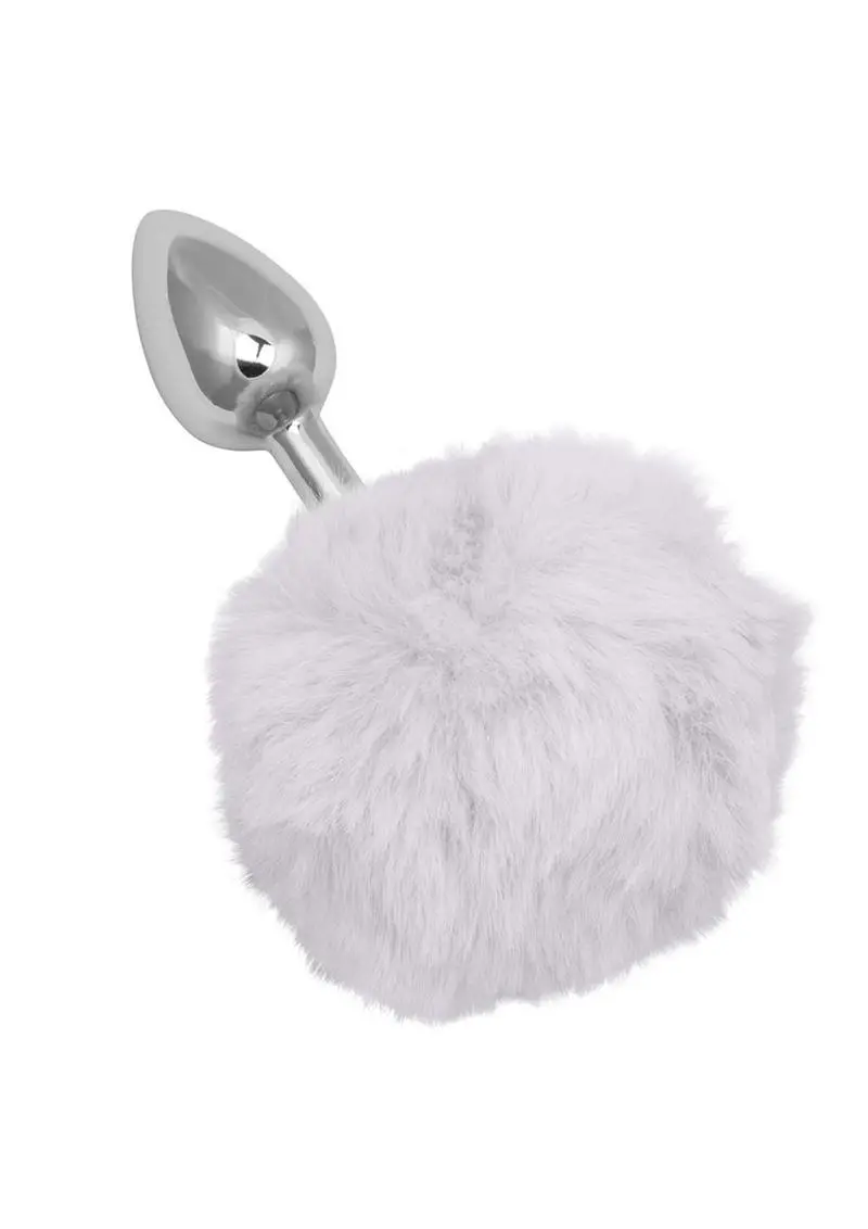 Running Wild Faux Fur Bunny Tail And Metallic Anal Plug 1