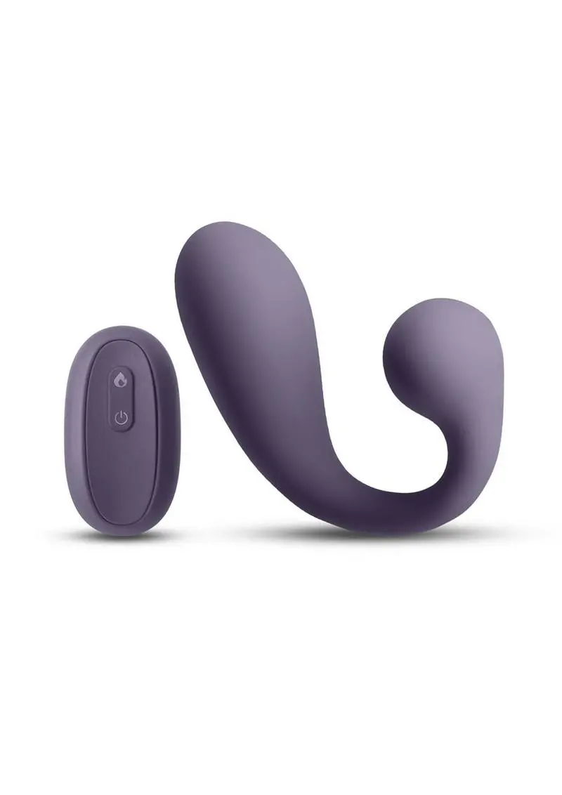Secrets Maple Rechargeable Silicone G-Spot Warming Vibrator With Clitoral Stimulation And Remote Control 1