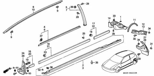Eg Civic Hatch Roof Moldings 1