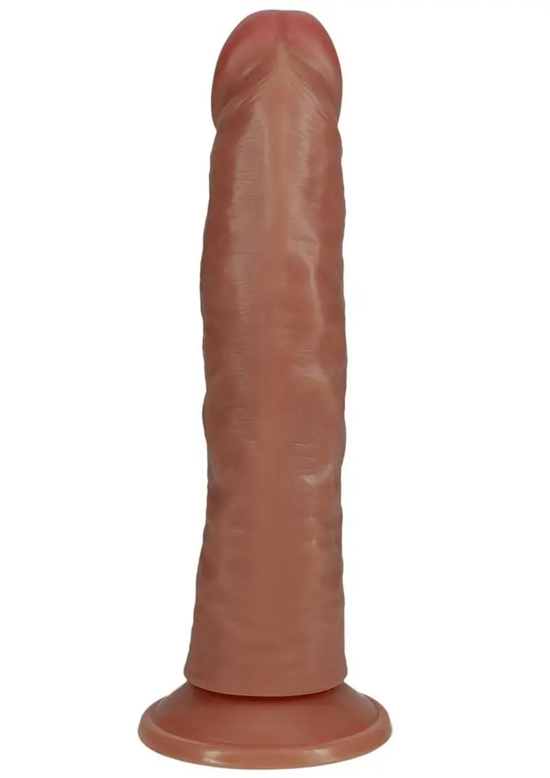 Realrock Vibrating And Rotating Cock Regular Curved 8In 1
