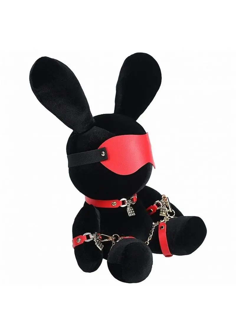 S-Line Rabbit Bondage Velvet - Large - Black 1