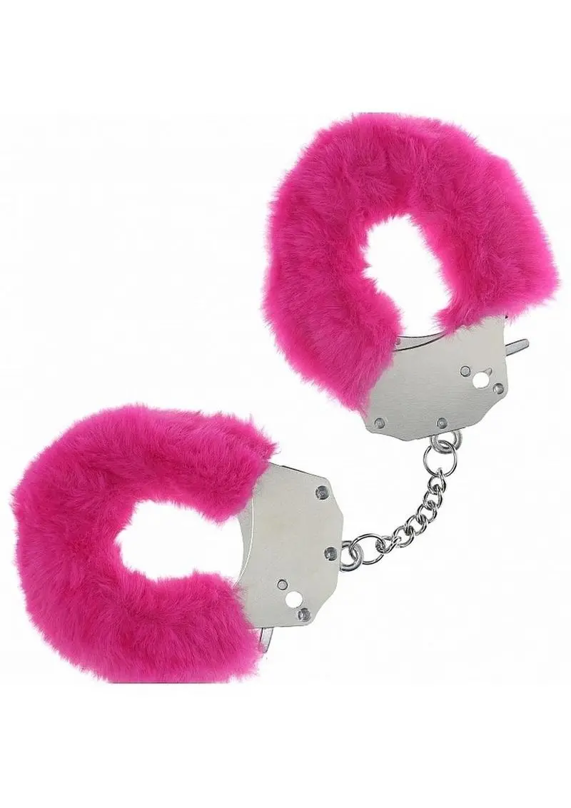 Ouch! Heavy-Duty Fluffy Handcuffs - Pink 1