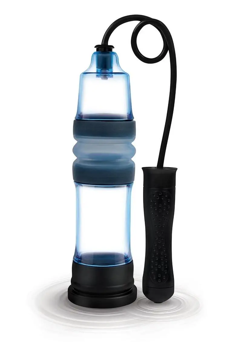 Zolo Aquapump Compact Auto Penis Pump - Black/Blue 1