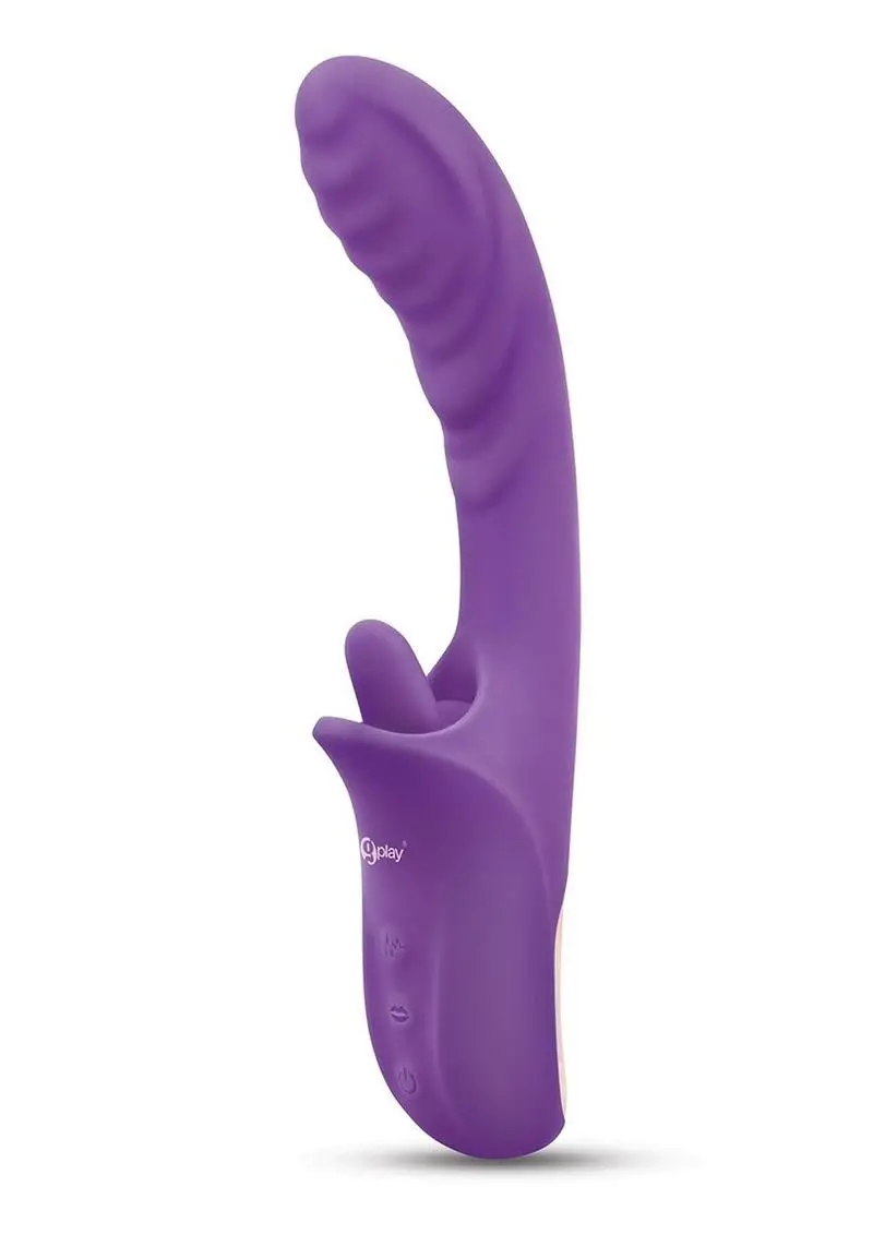Bodywand G-Play Rechargeable Silicone Dual Stim Lick Me Out G-Spot Squirt Trainer Vibrator With Clitoral Stimulator 1