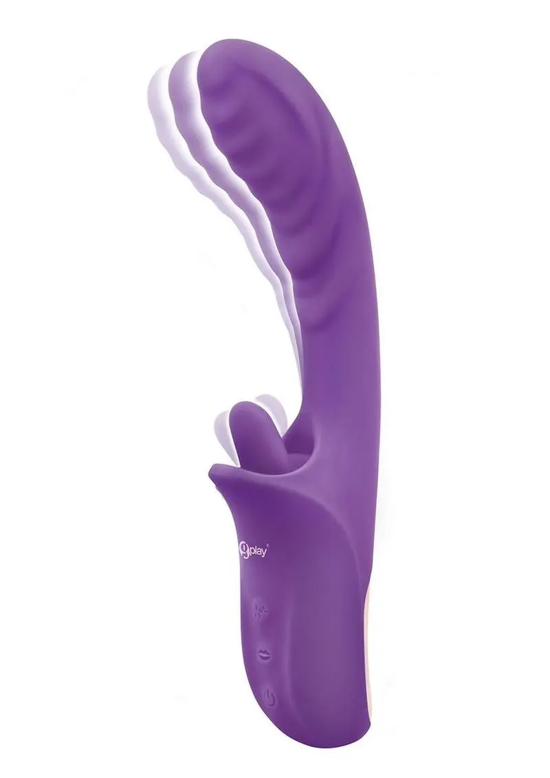 Bodywand G-Play Rechargeable Silicone Dual Stim Lick Me Out G-Spot Squirt Trainer Vibrator With Clitoral Stimulator 2