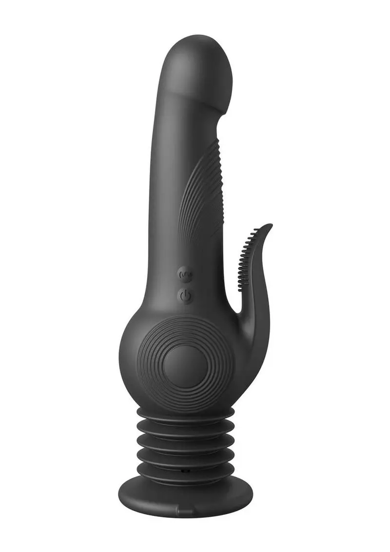 Fetish Fantasy Series Pogo Thruster Rechargeable Silicone Rabbit Vibrator - Black 1