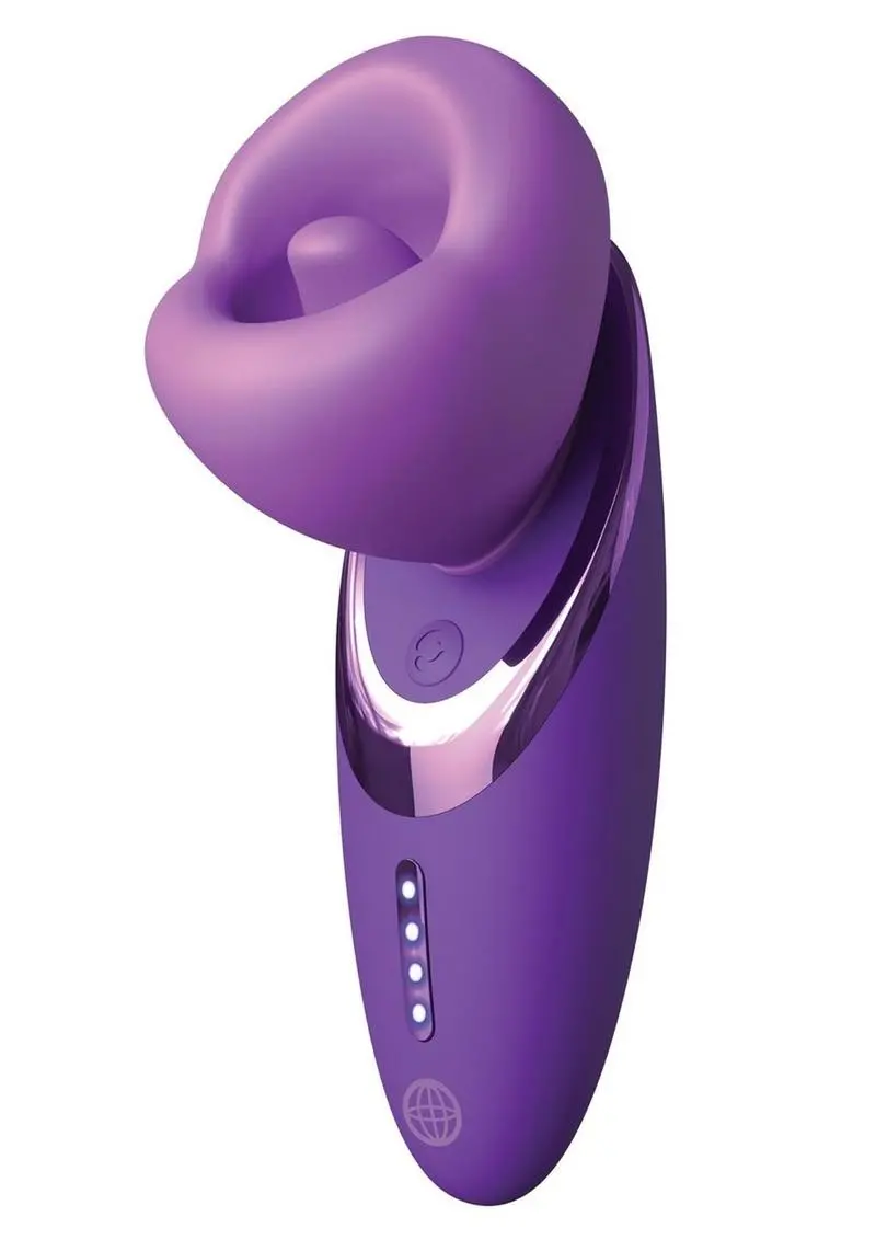 Fantasy For Her Pleasure Sucker Rechargeable Silicone Clitoral Stimulator - Purple 1