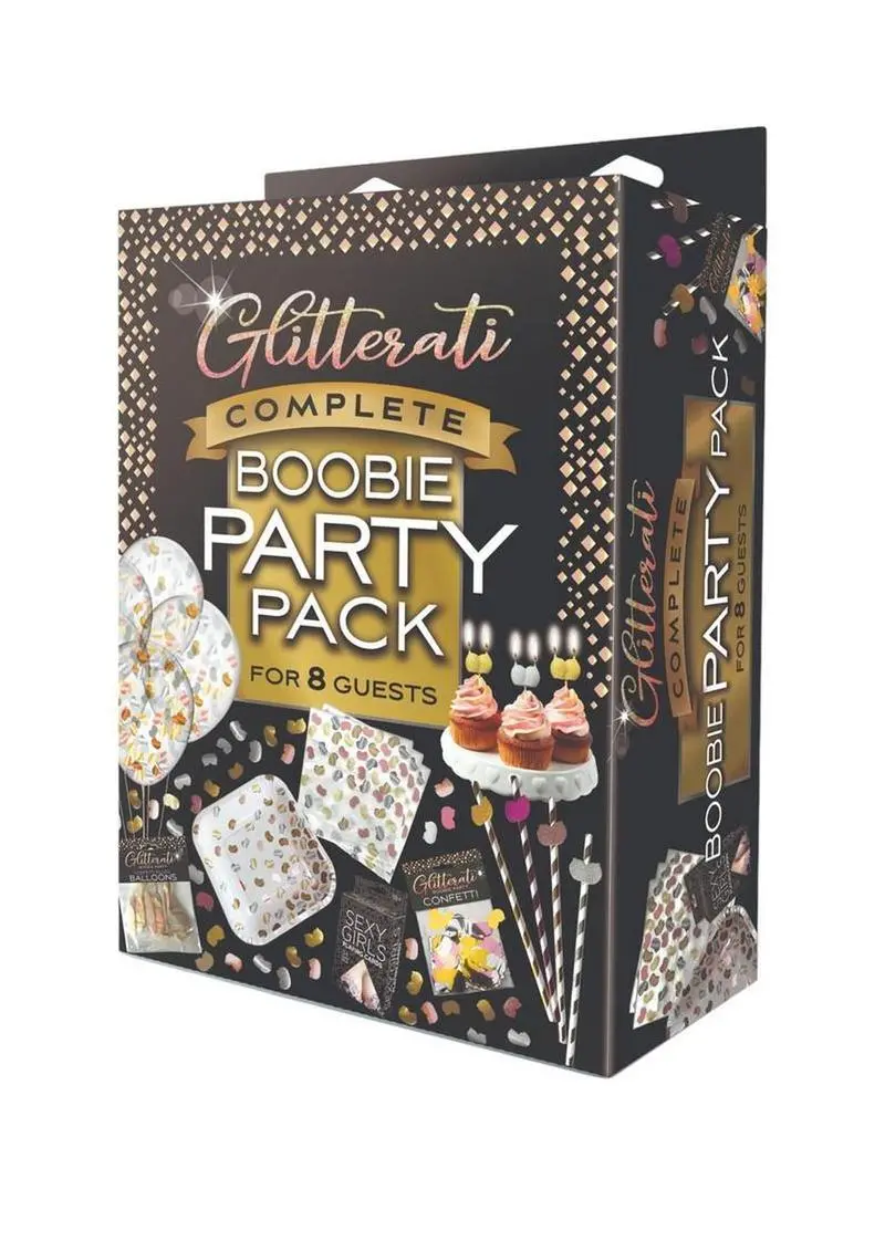 Glitterati Boobie Party Pack - Black/Gold 1