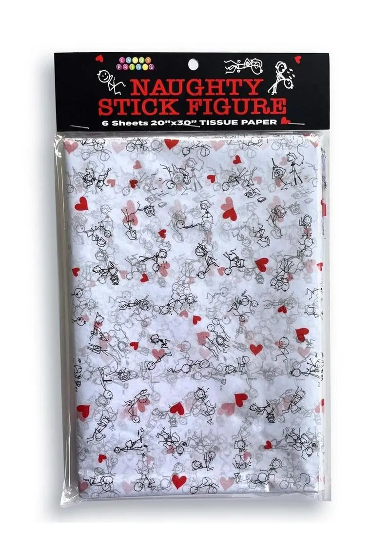 Naughty Stick Figure Tissue Paper 1
