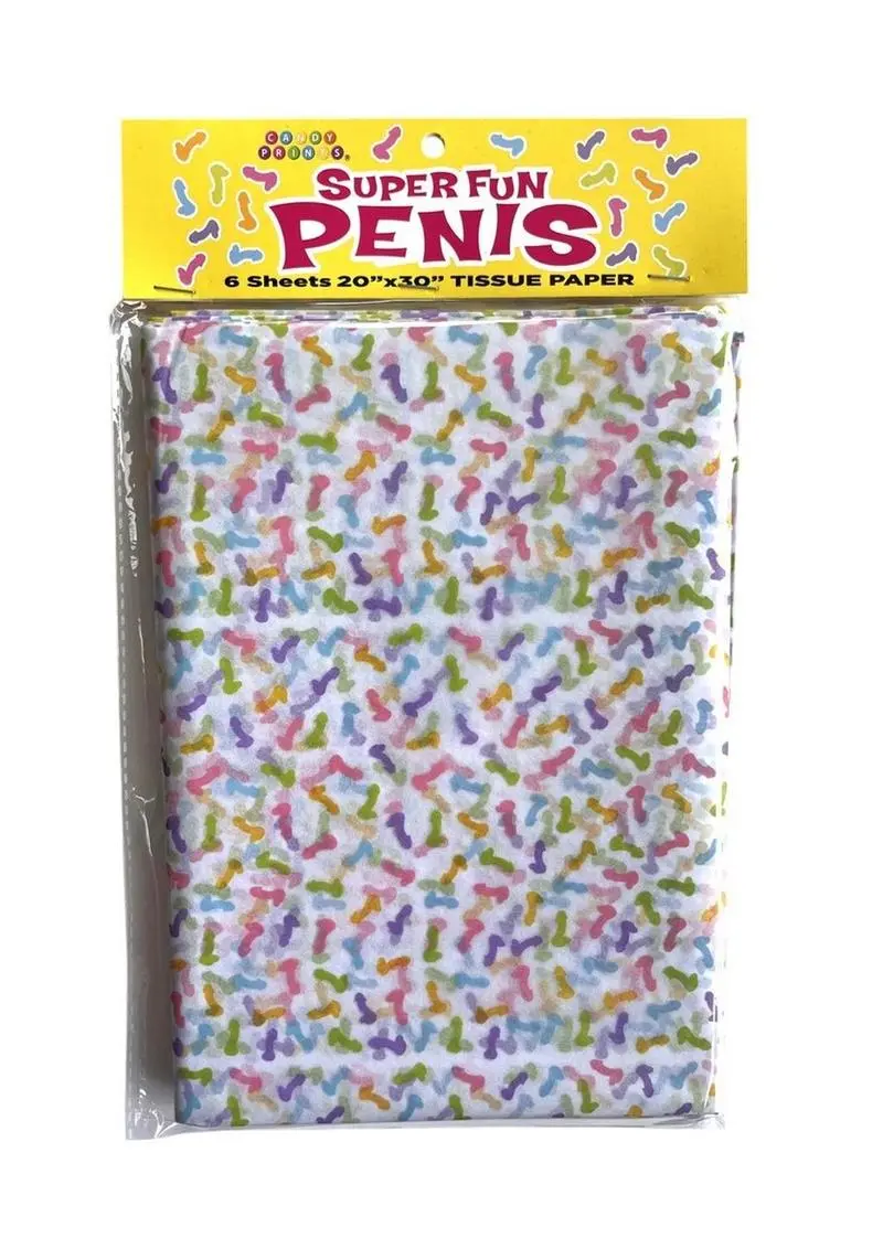 Super Fun Penis Tissue Paper 1