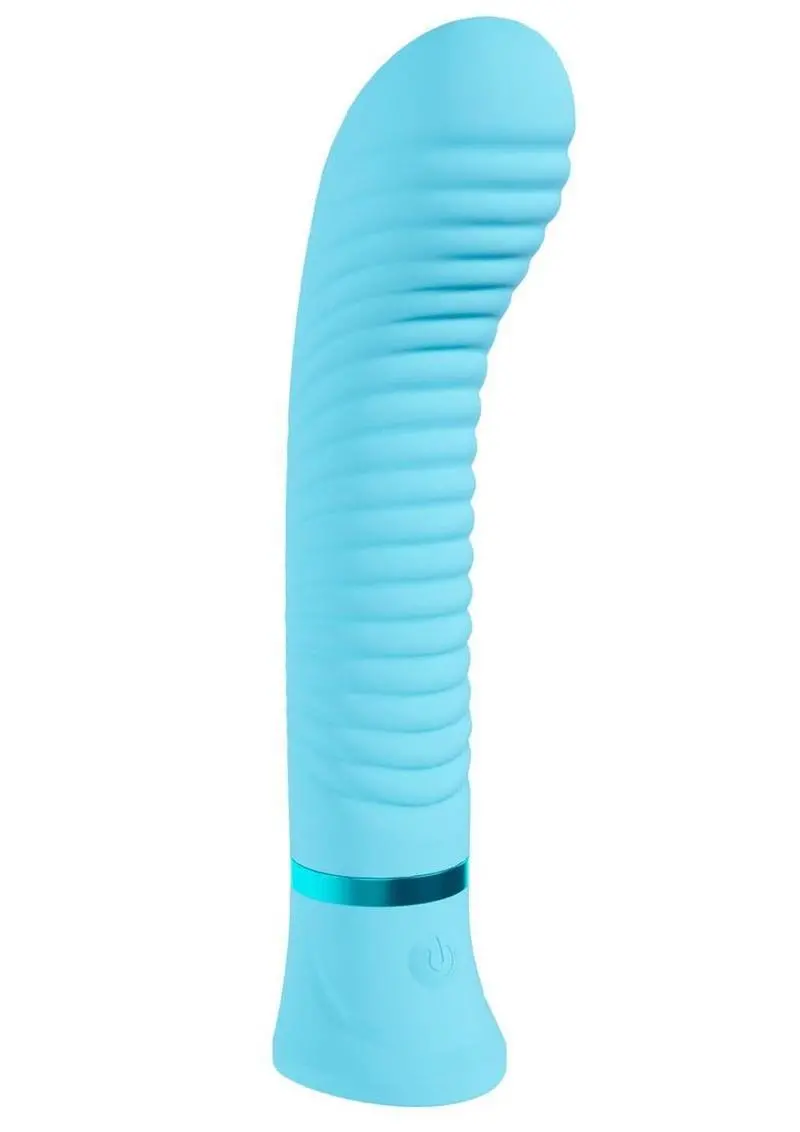Loveline Divine 10 Function Rechargeable Silicone Ribbed G-Spot Vibrator 1