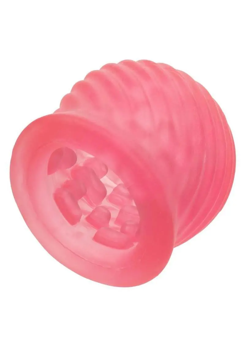 Pop Sock Tickler Reversible Textured Stroker - Pink 1